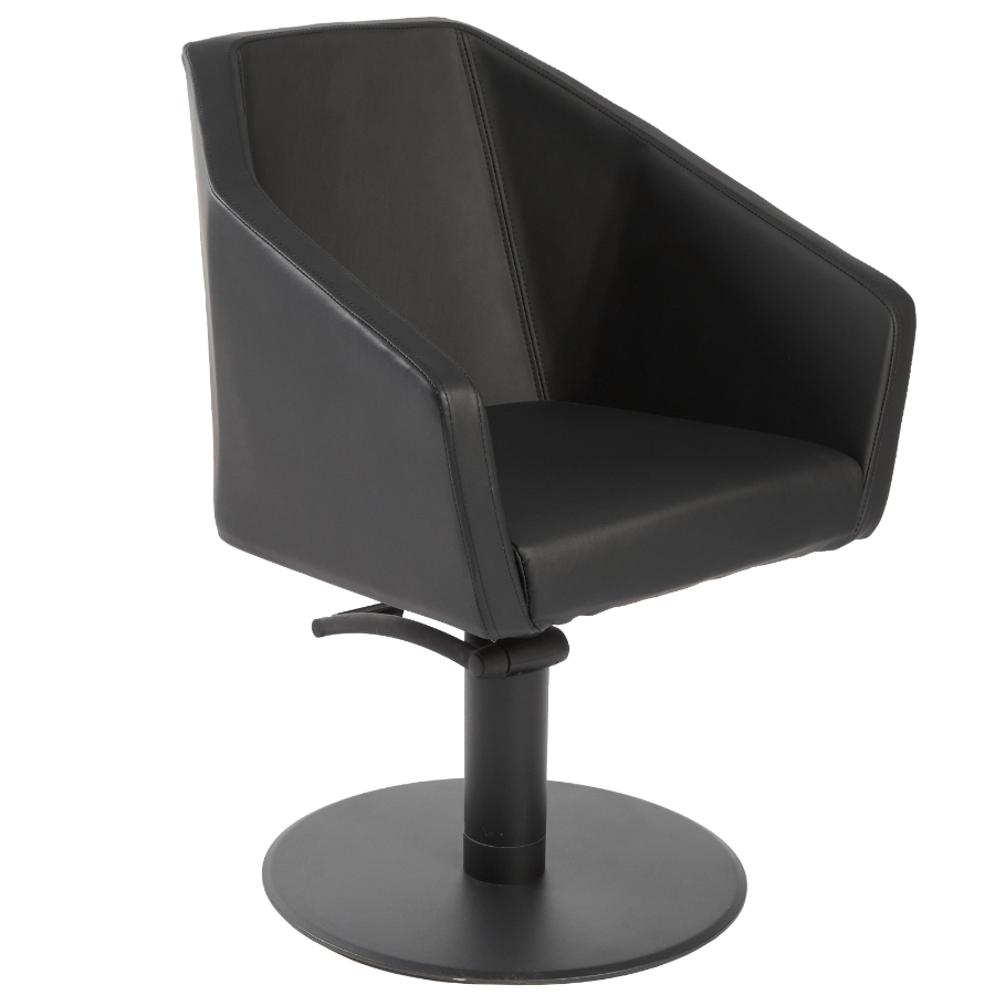 The Charli Angled Styling Chair - Matte Black By SEC
