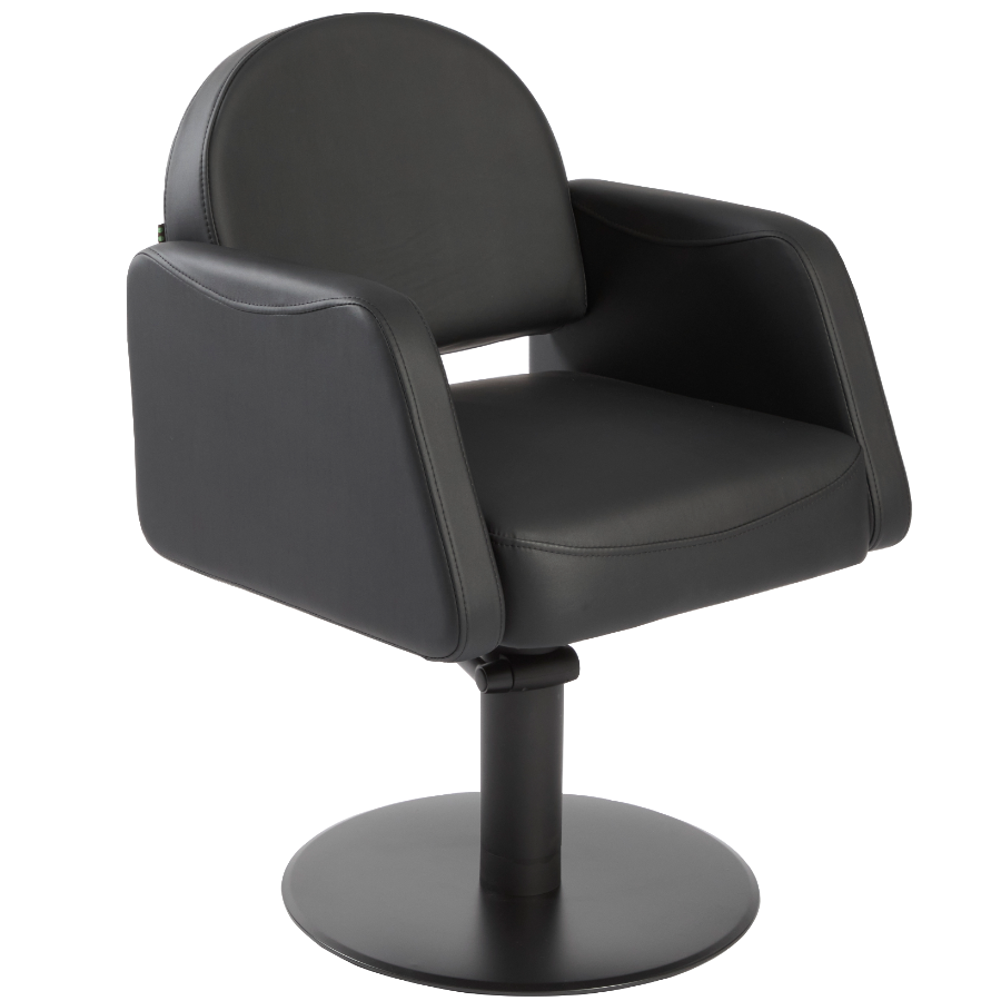 The Daffi Salon Styling Chair - Midnight Black by SEC