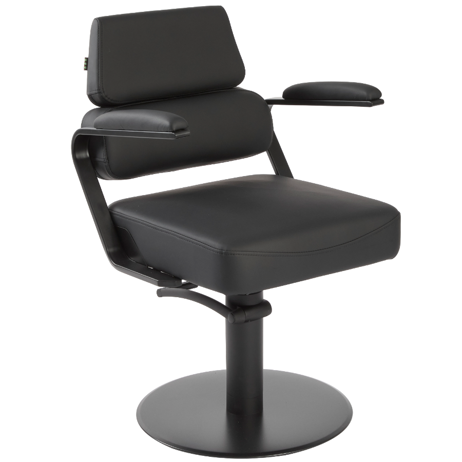 The Iris Salon Styling Chair - Midnight Black by SEC