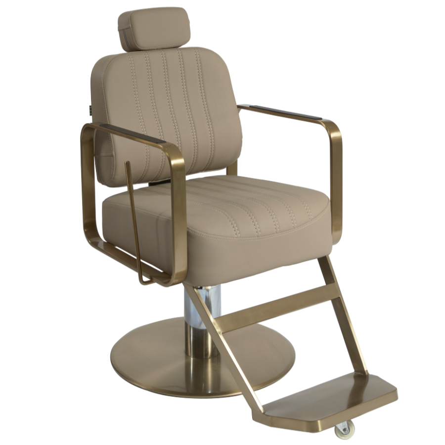 The Lexi Reclining Chair - Caramel & Gold by SEC