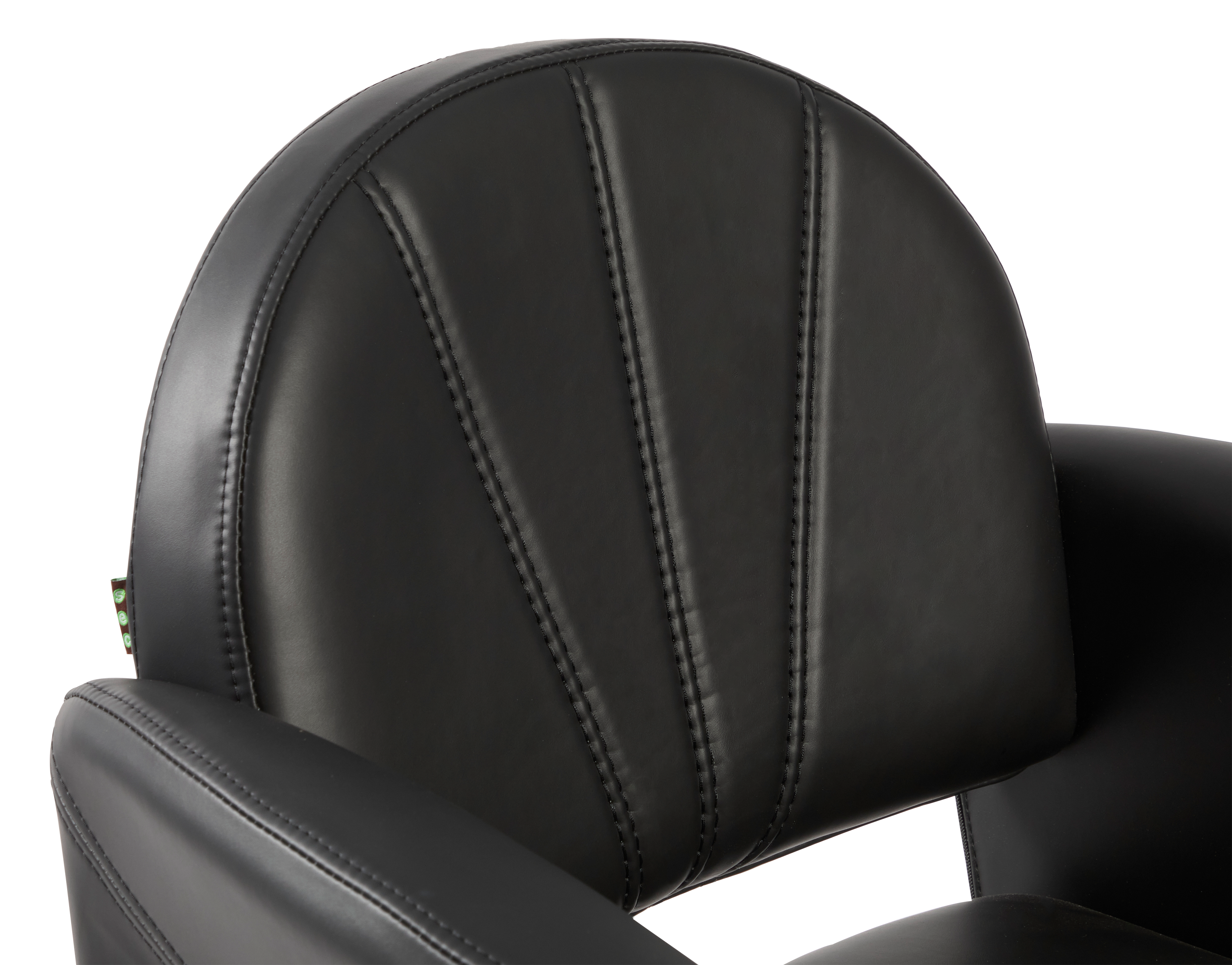 The Rubi Salon Styling Chair With Stitching - Midnight Black By SEC