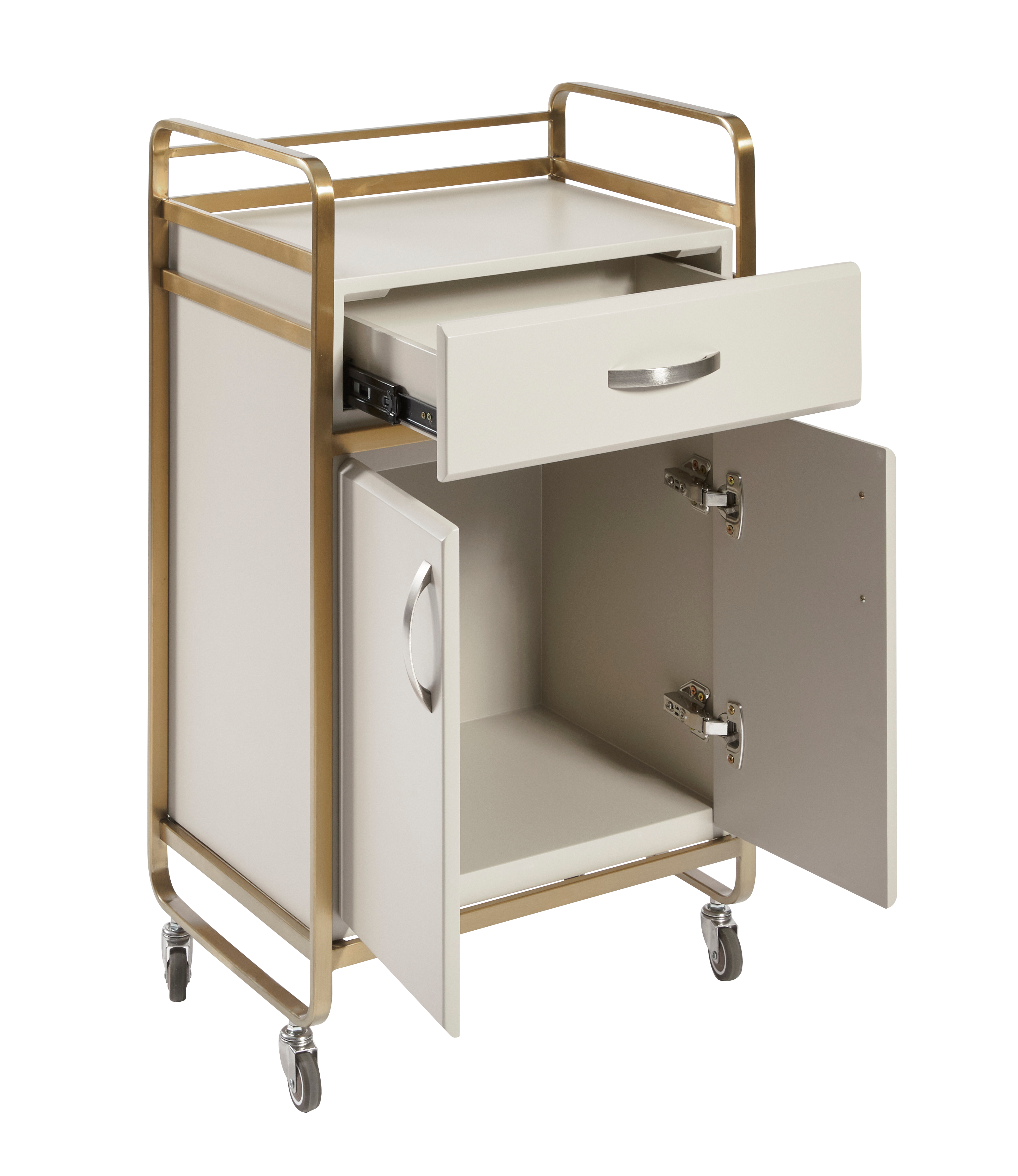 The Nyomi Beauty Trolley - Ivory & Gold by SEC