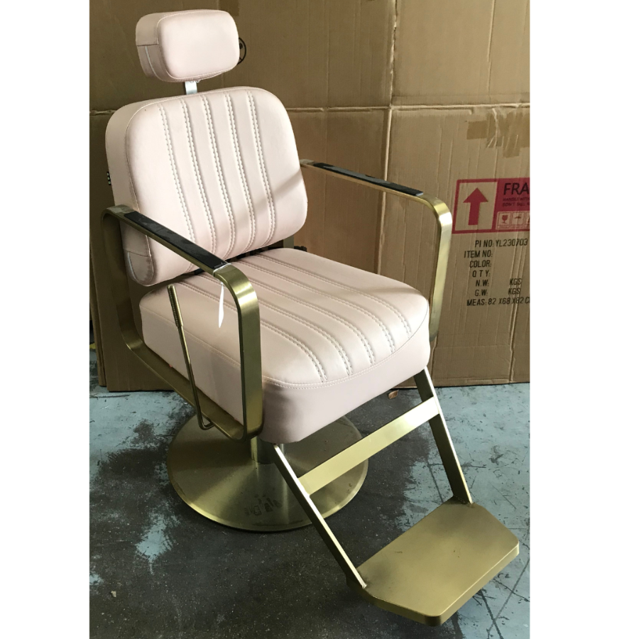 CL25W - The Lexi Reclining Chair - Pink & Gold by SEC - CLEARANCE
