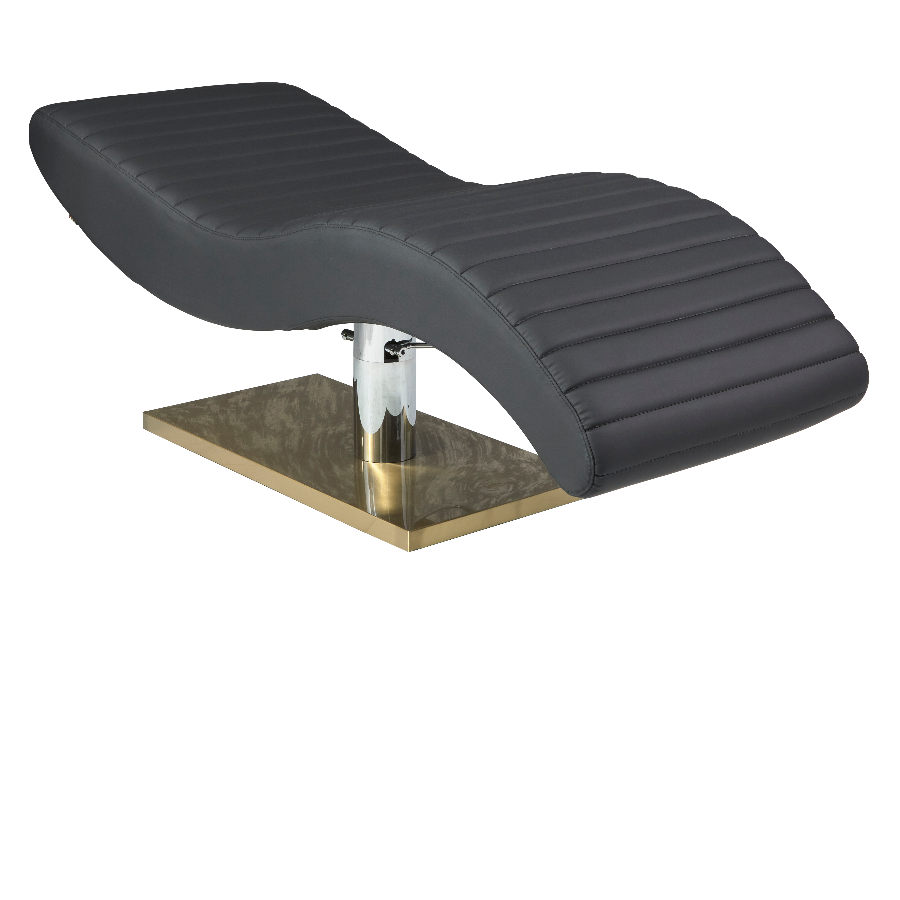 The Hourglass Lash Bed with Height Adjustable Pump - Black & Gold by SEC