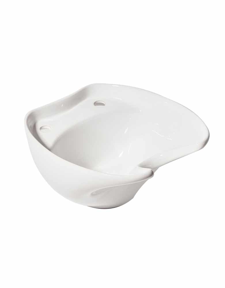 White Ceramic Salon Basin by SEC