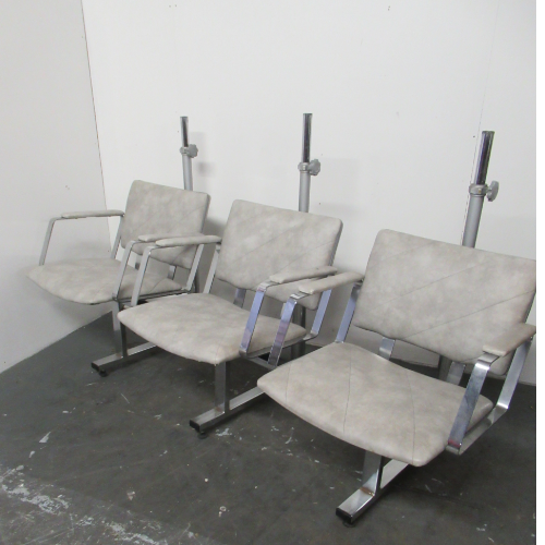 Used Light Grey Salon 3 Chair Dryer Bank BG100A - GRADE 2