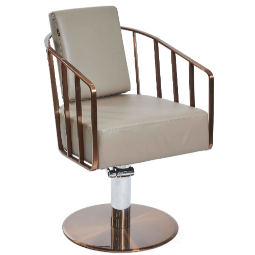 Copper Canterbury Caged Salon Styling Chair by SEC