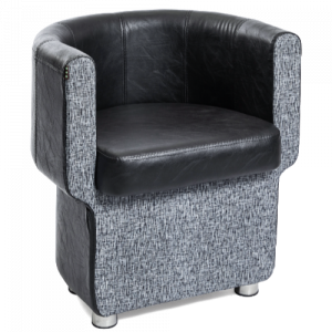 Grey & Black Pod Salon Waiting Seat by SEC