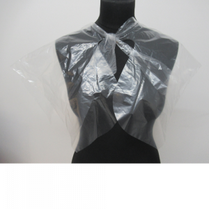 Disposable Clear Salon Shoulder Capes by SEC - 100 Pack