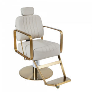 Ivory & Gold Reclining Chair by SEC