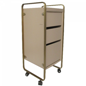 CL21Q - Mushroom and Gold Salon Trolley by SEC- CLEARANCE