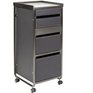 Charcoal & Graphite Deluxe Salon Trolley by SEC