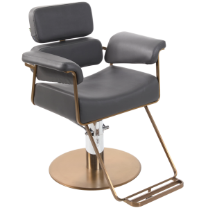 The Kensington Salon Styling Chair - Charcoal & Copper by SEC