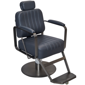 The Lilli Reclining Chair-Midnight Blue & Graphite by SEC