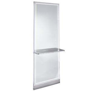 Silver Styling Unit with Large Shelf by SEC