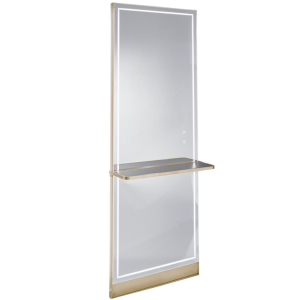 The Madrid Styling Unit with Shelf - Gold by SEC