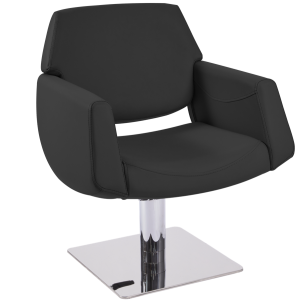 Silk Black Lunar Pod Salon Styling Chair by SEC