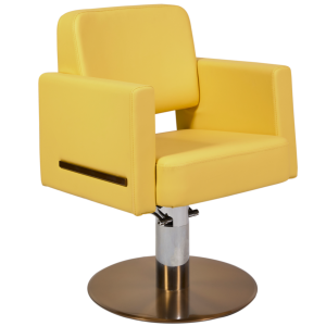 The Daisi Salon Styling Chair - Yellow & Copper by SEC