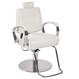 White Miami Reclining Salon Styling Chair by SEC