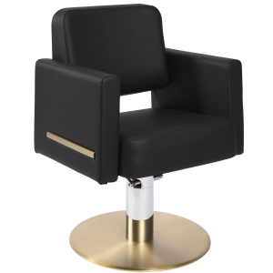 Black & Gold Cube Styling Chair by SEC