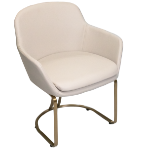 Ivory & Gold Client Chair by SEC