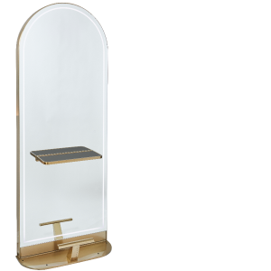 Gold Freestanding Arched Styling Unit by SEC