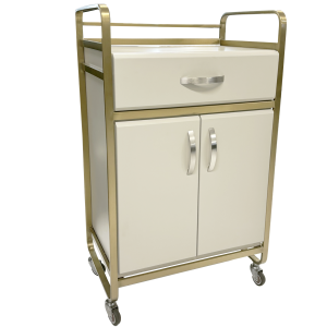 The Large Beauty Trolley - Ivory & Gold by SEC