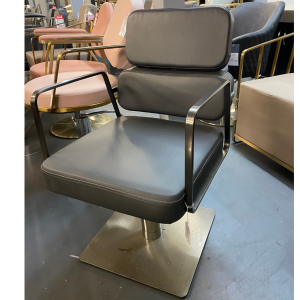 CL23L CLEARANCE - Graphite & Charcoal Box Salon Styling Chair