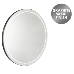 The Vienna Salon Mirror - Graphite by SEC
