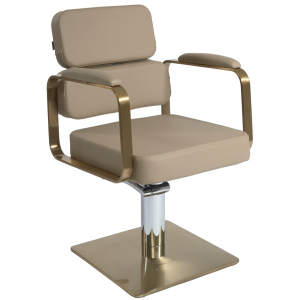 The Rosie Salon Styling Chair - Caramel & Gold by SEC