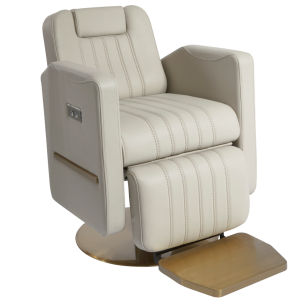 The Cherri Reclining Chair - Ivory & Gold By SEC