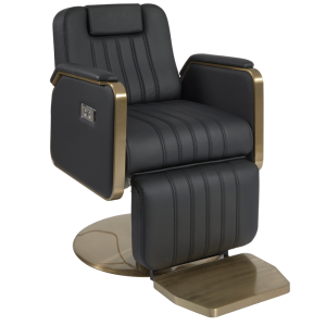 The Hollie Reclining Chair - Black & Gold By SEC