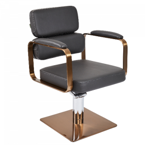 Charcoal & Copper Square Salon Styling Chair by SEC