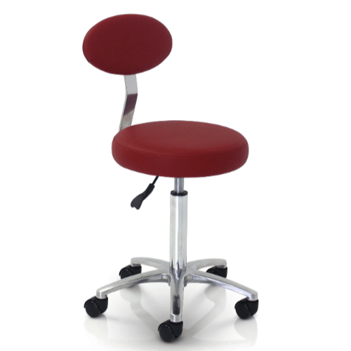 Cutting Salon Stool with Backrest by REM