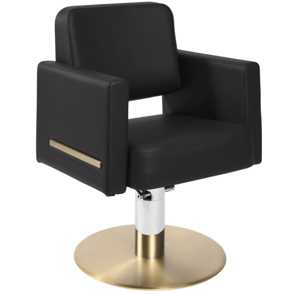The Daisi Salon Styling Chair - Black & Gold by SEC
