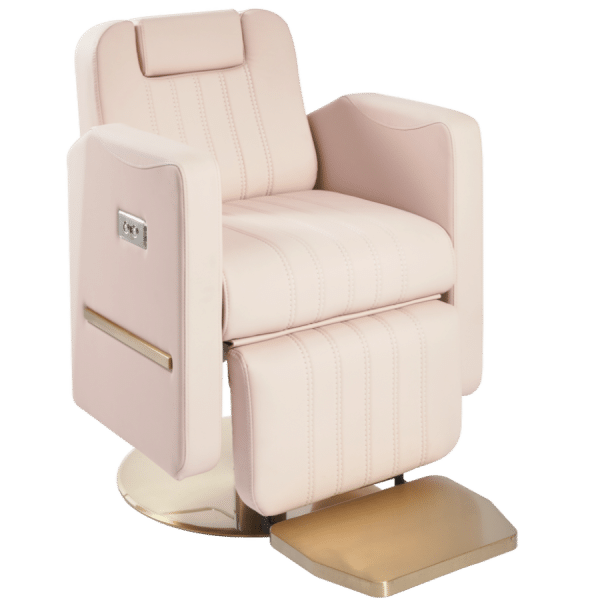 The Cherri Electric Reclining Chair - Pink & Gold By SEC