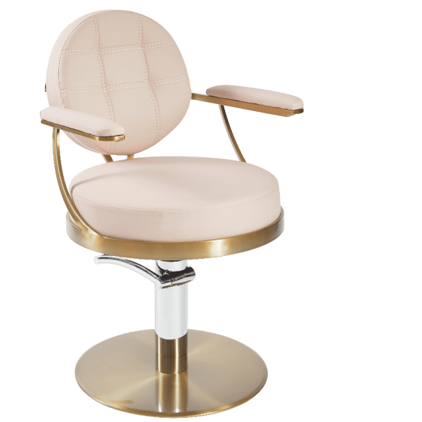 The Tulip Salon Styling Chair - Pink & Gold by SEC