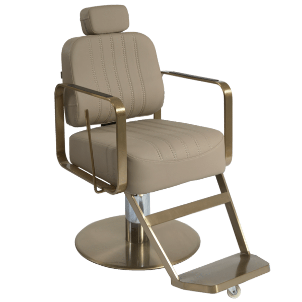 The Lexi Reclining Chair - Caramel & Gold by SEC