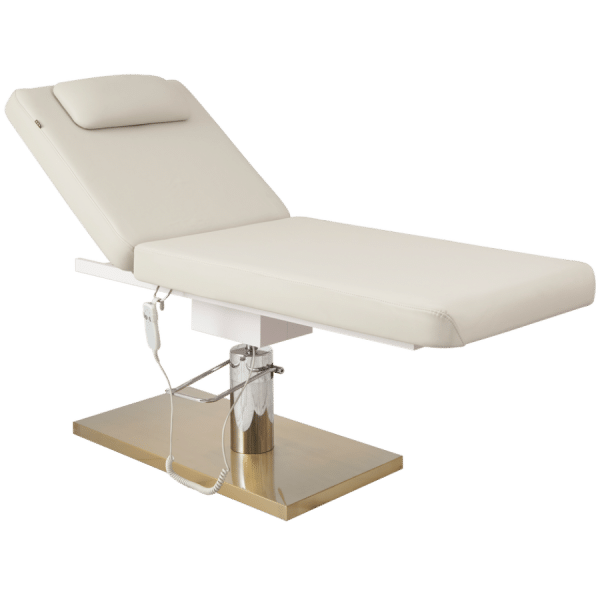 The Franki Electric Beauty Bed - Ivory & Gold by SEC