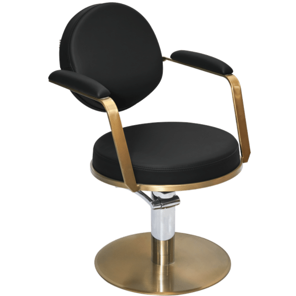 The Poppi Salon Styling Chair - Black & Gold by SEC