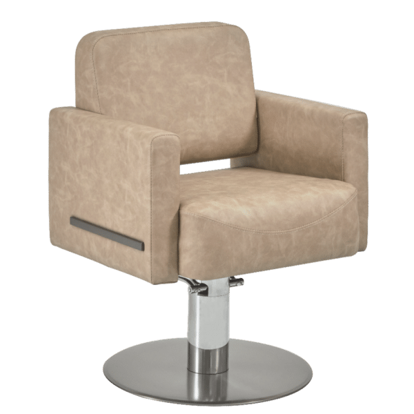 The Daisi Salon Styling Chair - Mottled Fudge & Matte Graphite by SEC