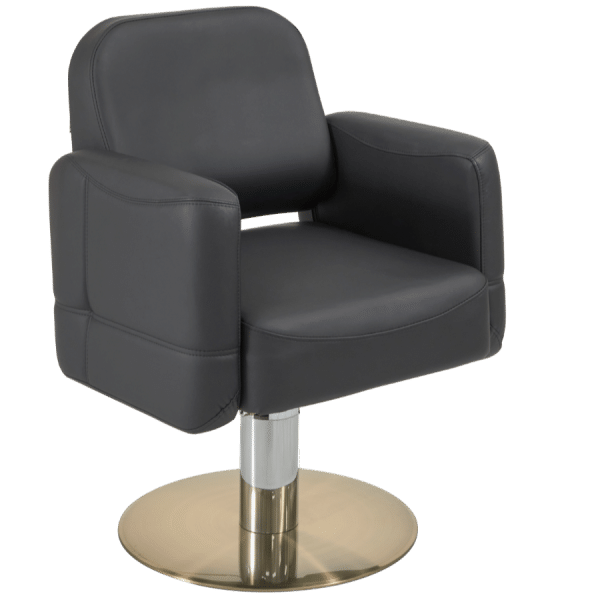 The Indie Salon Styling Chair - Black & Gold by SEC