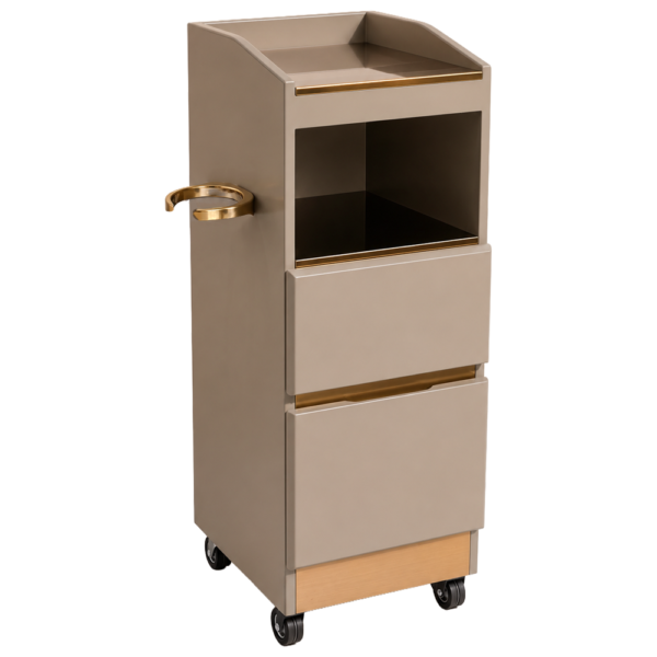 The Cubic Salon Trolley - Copper & Mushroom by SEC