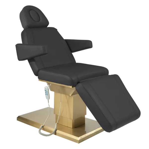 The Cassi Electric Beauty Chair - Black & Gold