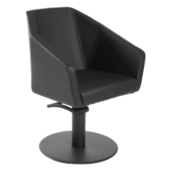 The Charli Salon Styling Chair - Midnight Black