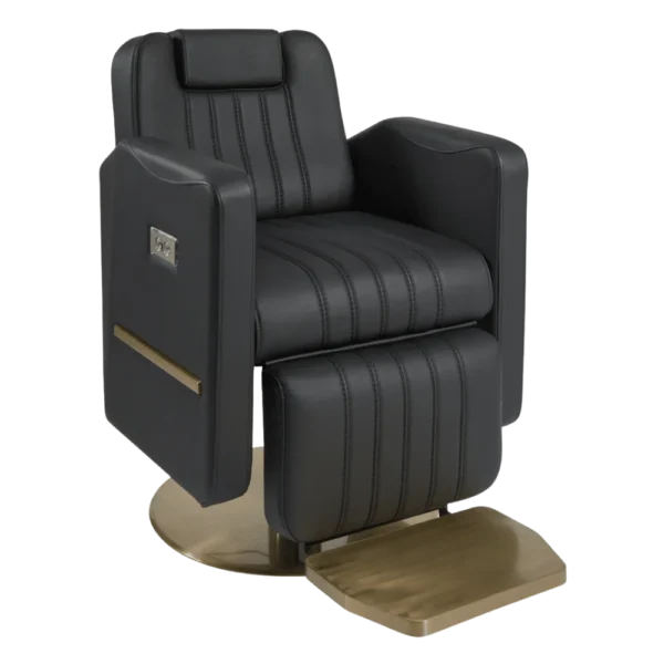 The Cherri Electric Reclining Chair - Black & Gold