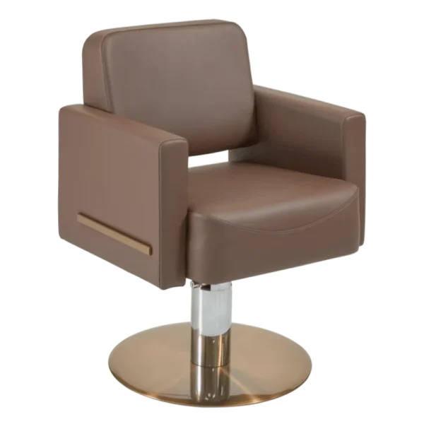 The Daisi Salon Styling Chair - Espresso & Copper