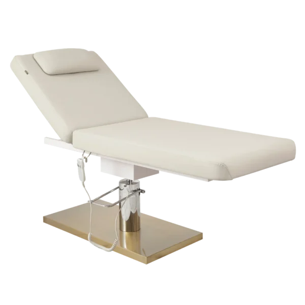 The Franki Electric Beauty Bed - Ivory & Gold