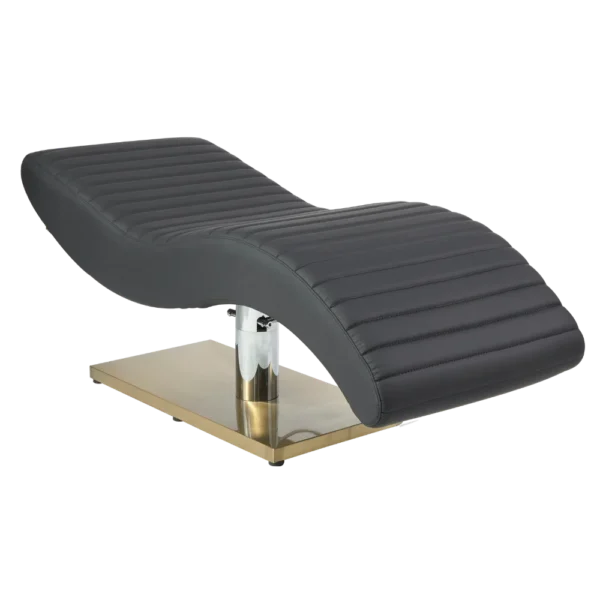 The Hourglass Lash Bed with Height Adjustable Pump - Black & Gold