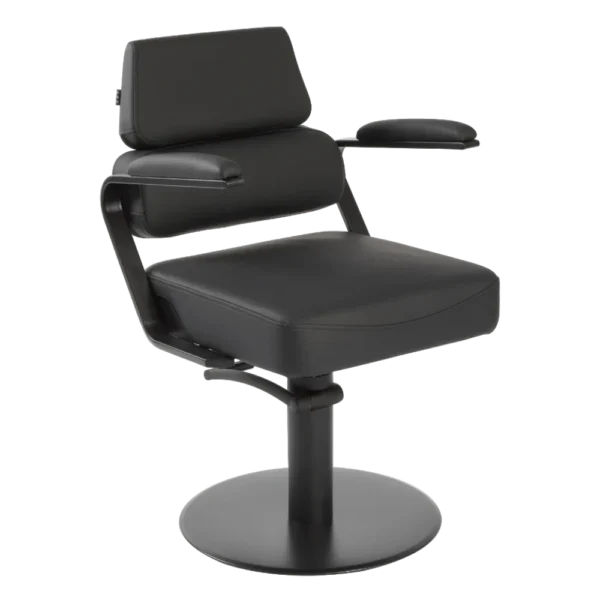 The Iris Salon Styling Chair - Midnight Black